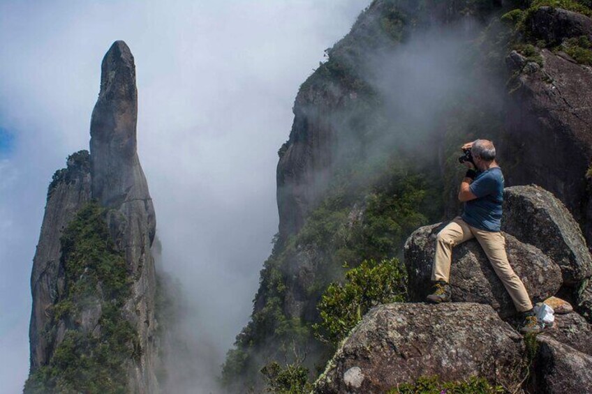 Customer photographing the amazing Devil's Needle