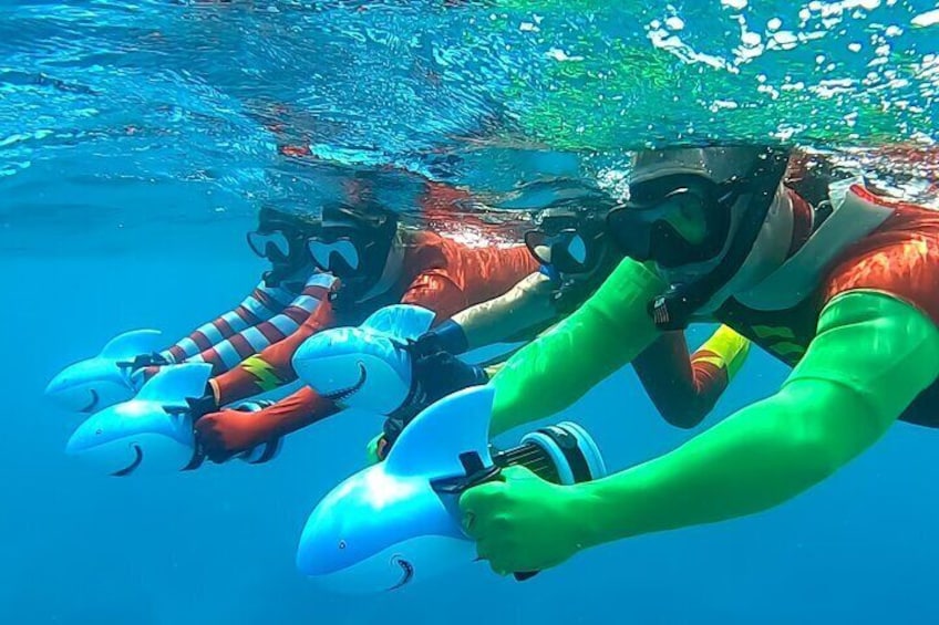 Sea Scooter Snorkel Tour (2h) - "Lagoon Adventure" : Wrecks & Coral gardens