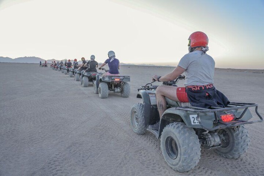 Full Day Safari Quad Bike with Bedouin Dinner & Show in Sharm El Sheikh
