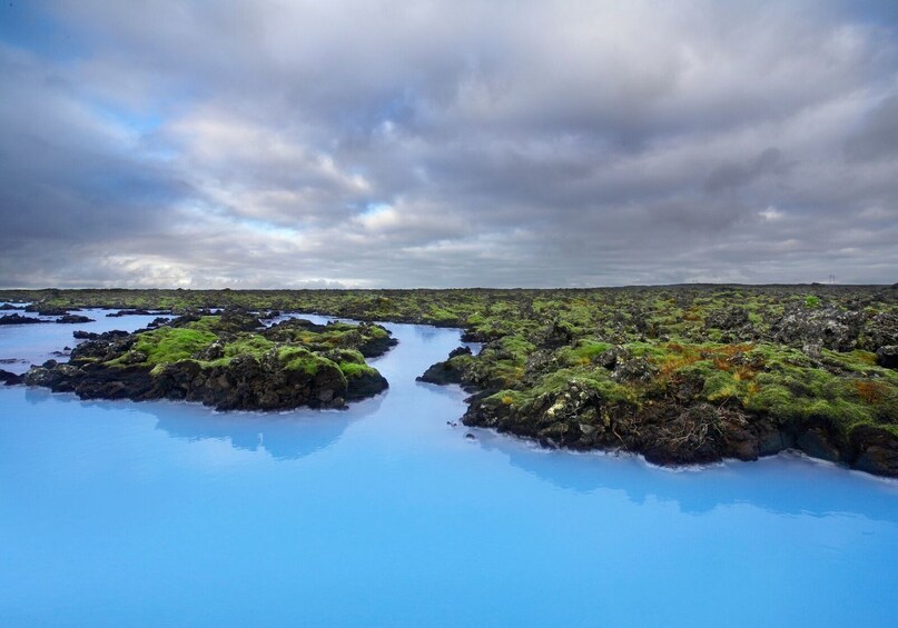 Blue Lagoon on a cloudy day