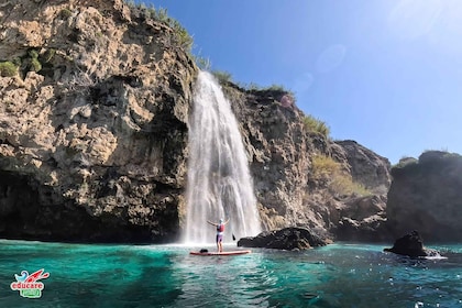From Nerja: Guided Paddle Surf Cliffs and Maro Waterfall
