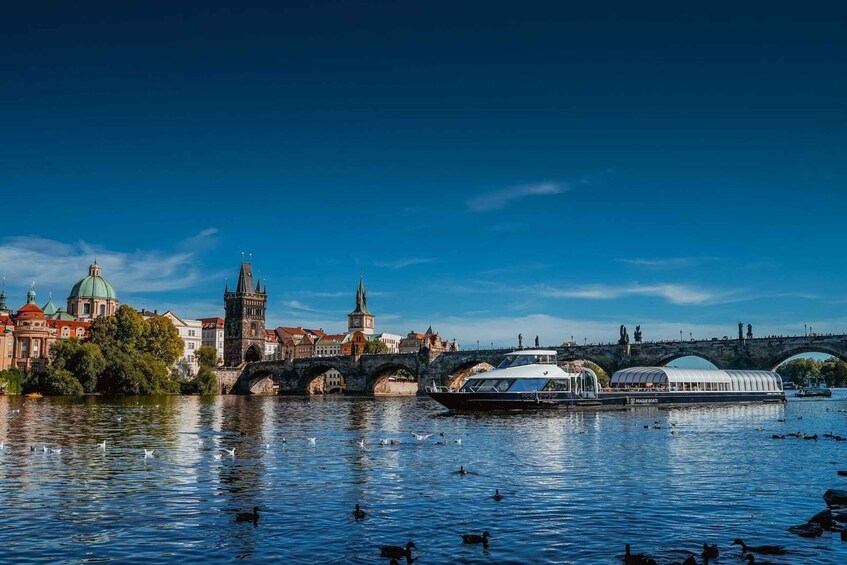 Picture 3 for Activity Prague: Evening Vltava River Eco Cruise with Prosecco