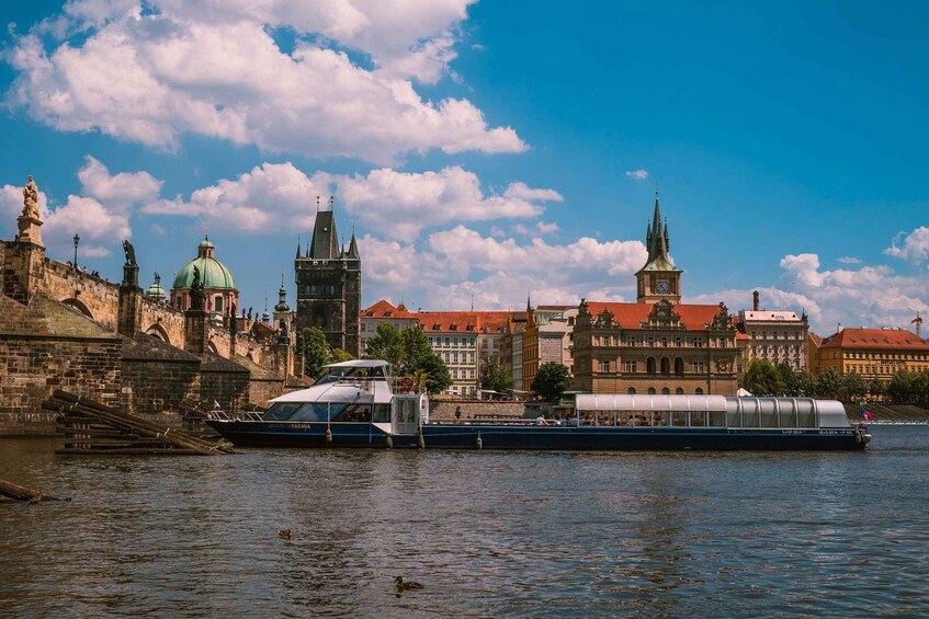 Picture 4 for Activity Prague: Evening Vltava River Eco Cruise with Prosecco