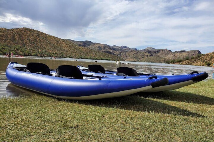 Self Guided 2 Person Inflatable Kayak Rental - Transporting is required