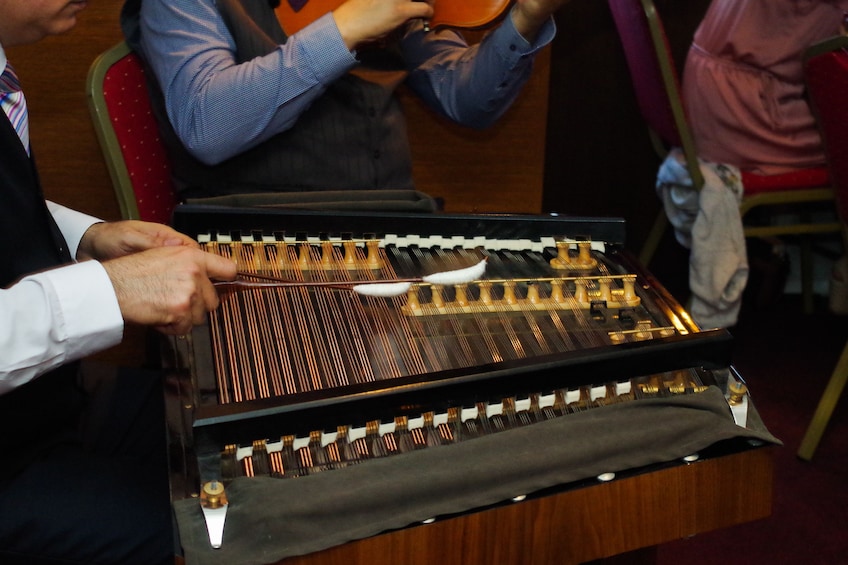 Closeup of string instrument