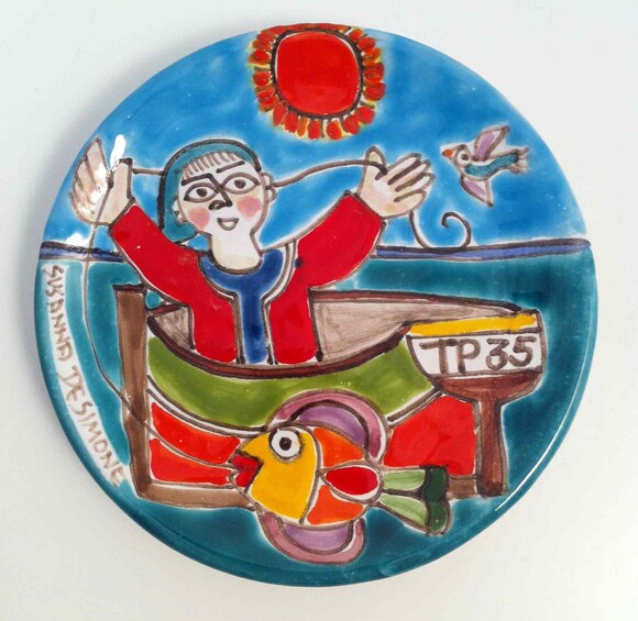 Hand-painted pottery in Sicily