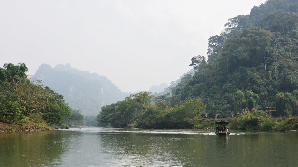 Ba Be Lake on a foggy day