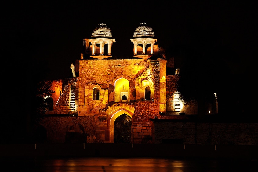 Old Fort in Delhi at night