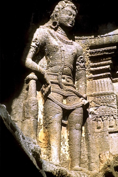 Statue in the Ellora Caves