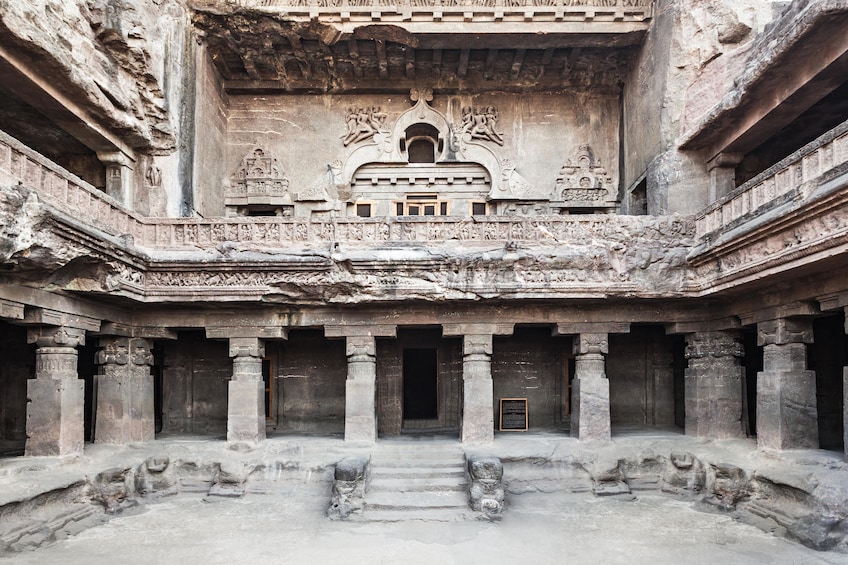 Ellora Caves tourist attraction in Verul, India