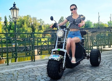 布拉格：城市亮點引導電動三輪車遊覽