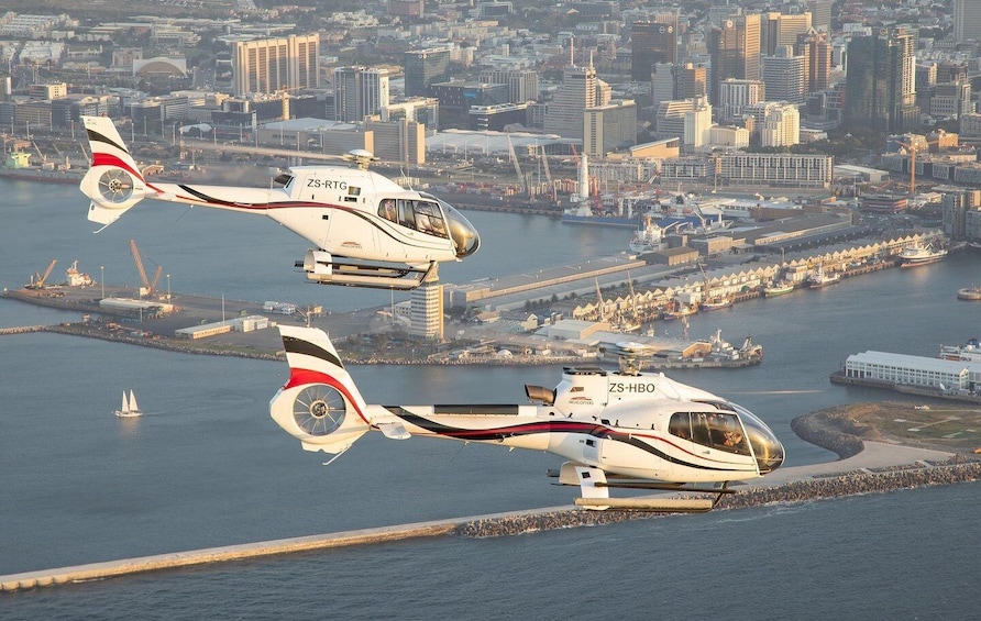 Picture 1 for Activity Cape Town: 2 Oceans Helicopter Flight with Boat Tour Ticket