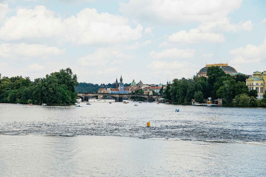 Picture 7 for Activity Prague: Vltava River Lunch Cruise in an Open-Top Glass Boat