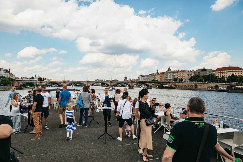 Picture 14 for Activity Prague: Vltava River Lunch Cruise in an Open-Top Glass Boat