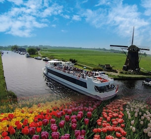 Amsterdam: Tur til Keukenhof-hagene med vindmøllecruise