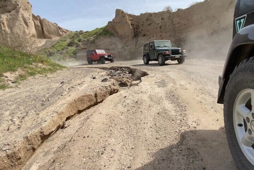 Santorini Wrangler Jeep Afternoon Convoy Tour