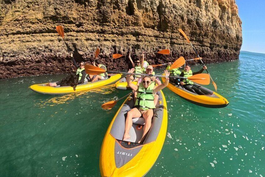 Benagil Cave Kayak Tour from Carvalho Beach small group 4kPhotos 