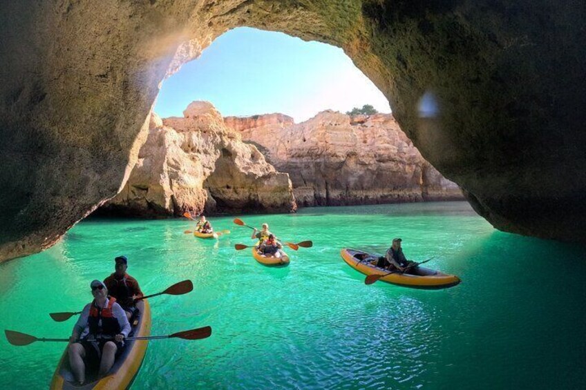 Small Group Kayak Experience In Benagil Cave with 4k Photos