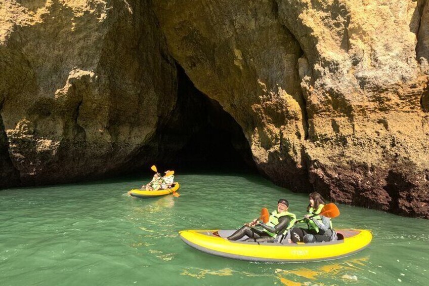 Benagil Cave Kayak Tour from Carvalho Beach small group 4kPhotos 