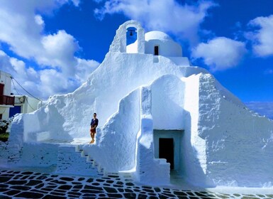 Mykonos: Ganztägige Sightseeing-Tour mit Mittagessen