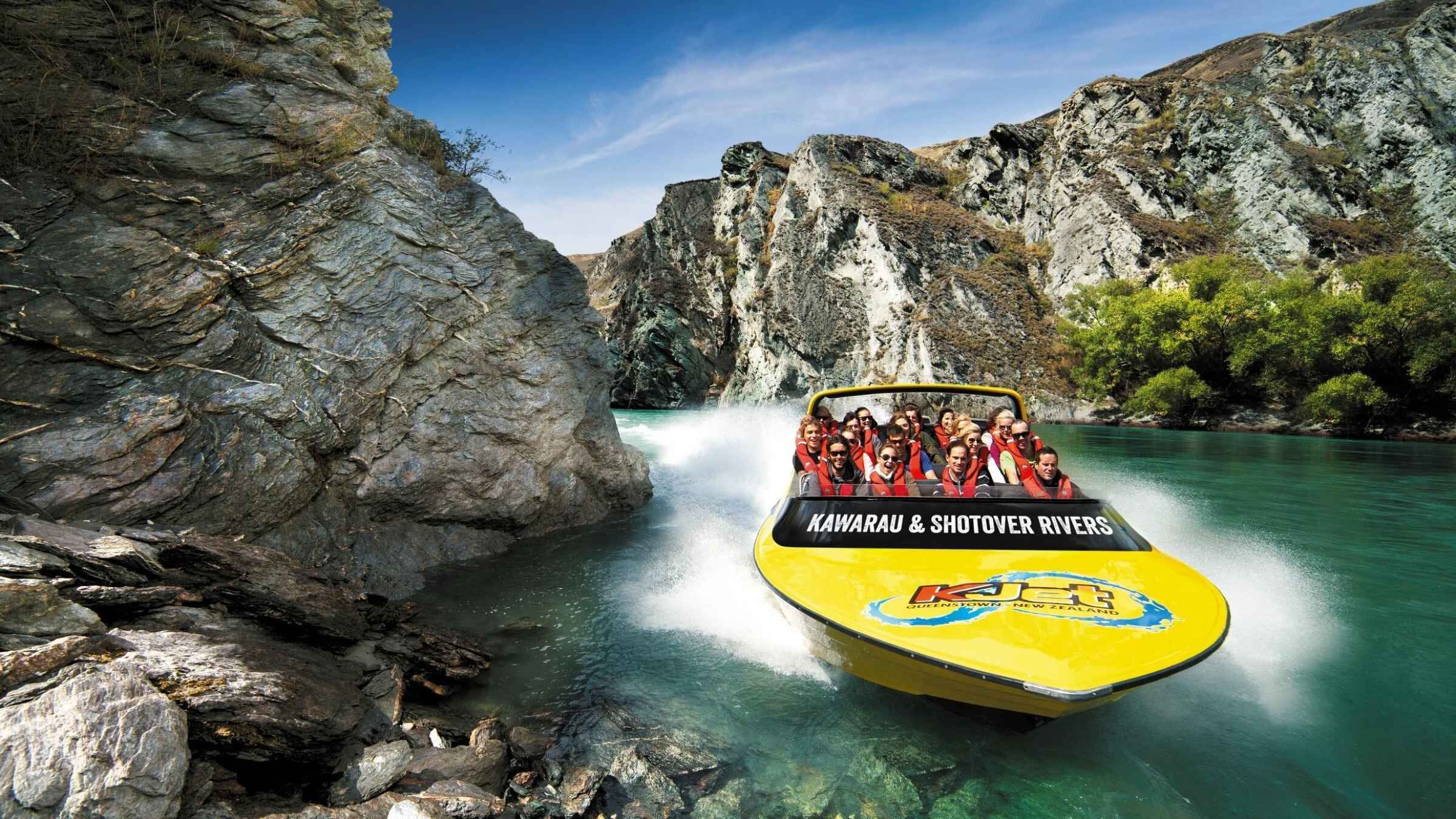 Queenstown Shotover River and Kawarau River Jet Boat Ride