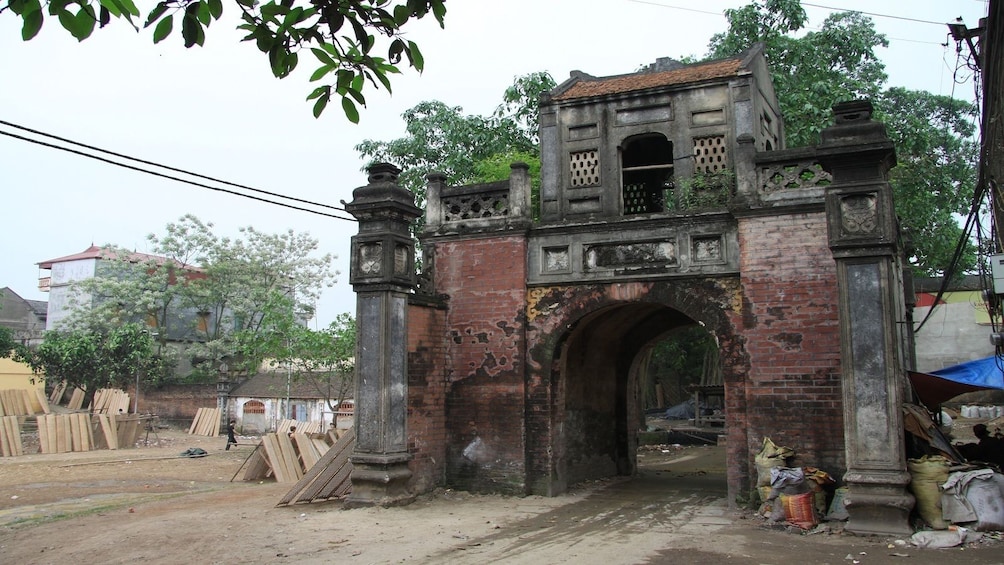 Tho Ha village gate in Vietnam