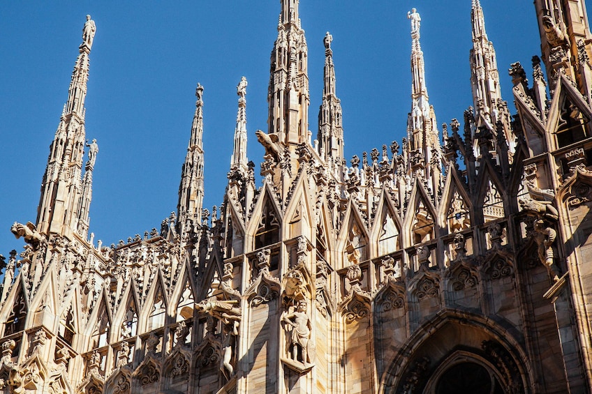 Show item 2 of 8. Close-up details of Milan Cathedral