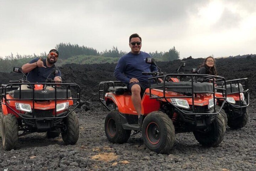 hanging out on top of molten lava