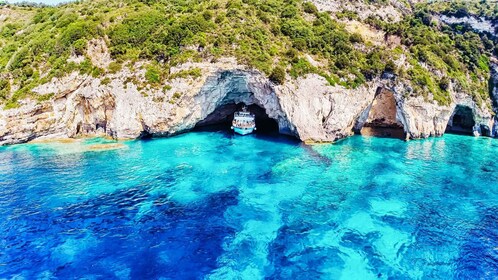 From Corfu: Day Cruise to Paxos, Antipaxos, and Blue Caves