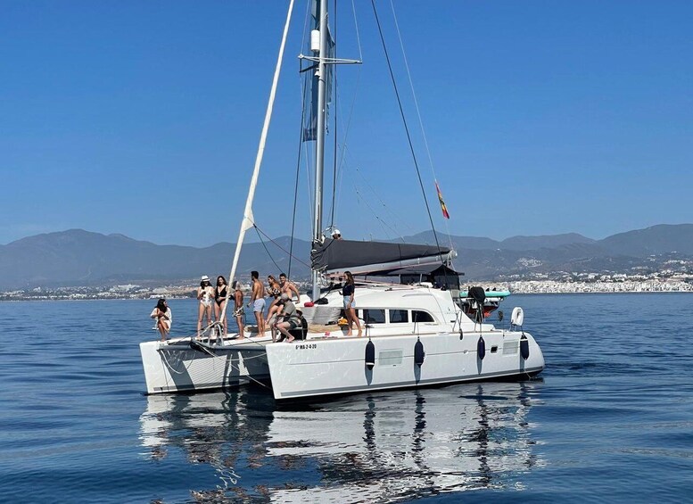 Picture 3 for Activity Marbella: Group Dolphin Watching Catamaran Tour with Drinks