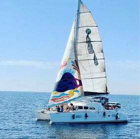 Marbella: tour grupal de observación de delfines en catamarán con bebidas