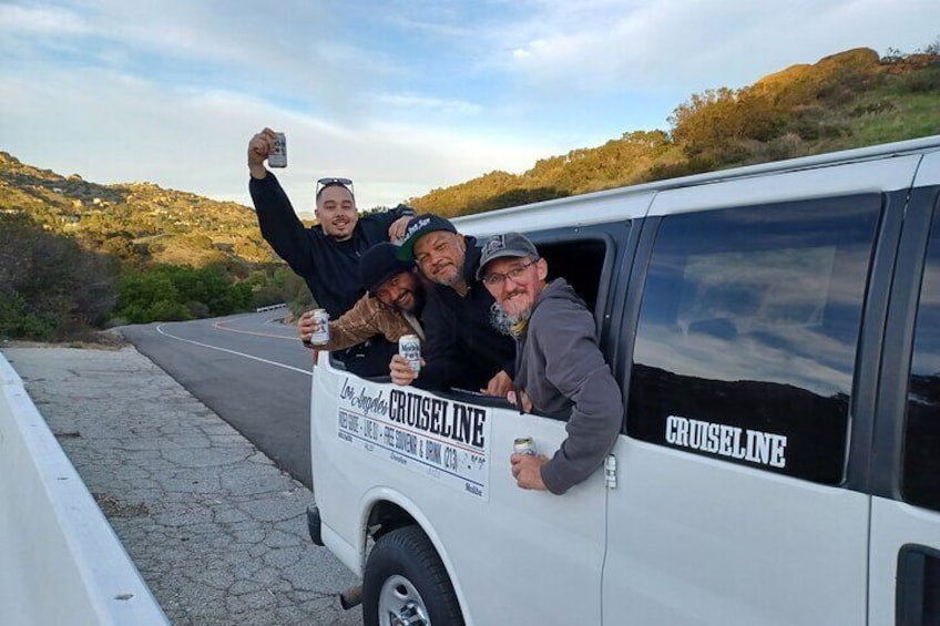 Enjoy a beer while we ride! Our van is licensed and insured the same as a limousine.