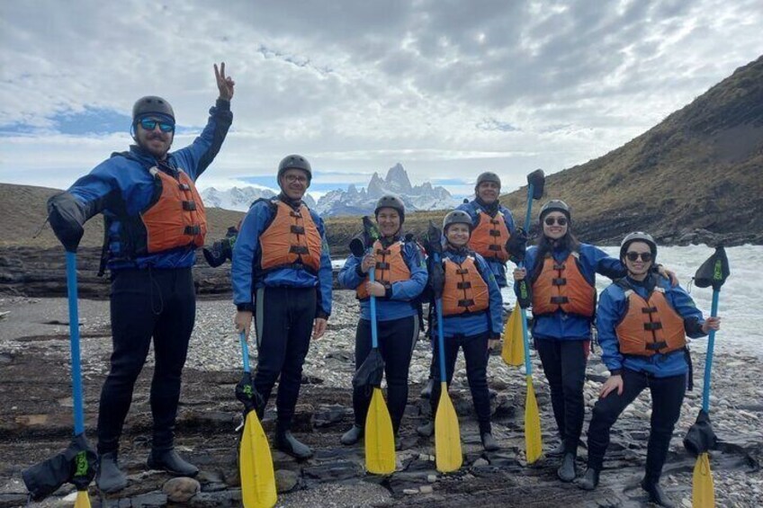 Rafting on the Rio de las Vueltas from Domo Fitz Roy, El Chalten