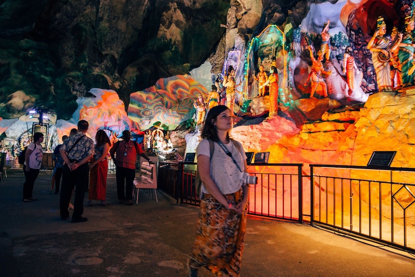 Show item 4 of 10. Colorful statues in Batu Caves in Kuala Lumpur