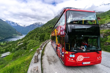 Excursion sur la côte : visite de Geiranger en autobus à arrêts multiples