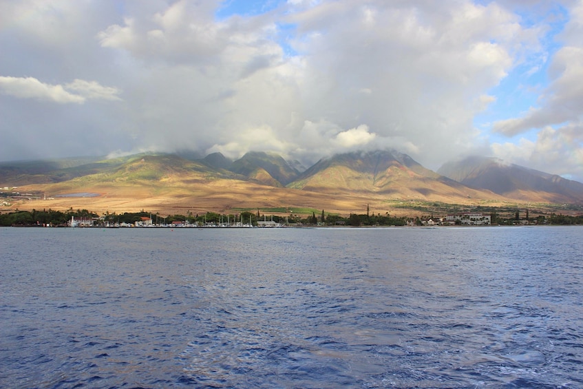 Landscape view of Lahaina from Lahaina Harbor 