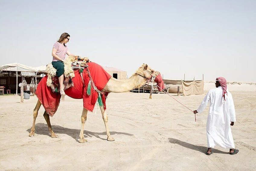 5 Hrs Desert Safari, Camel Ride,Sand Boarding, Inland Sea Visit.