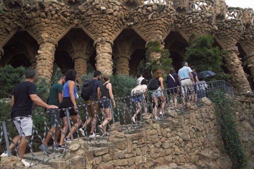 Inside Park Guell