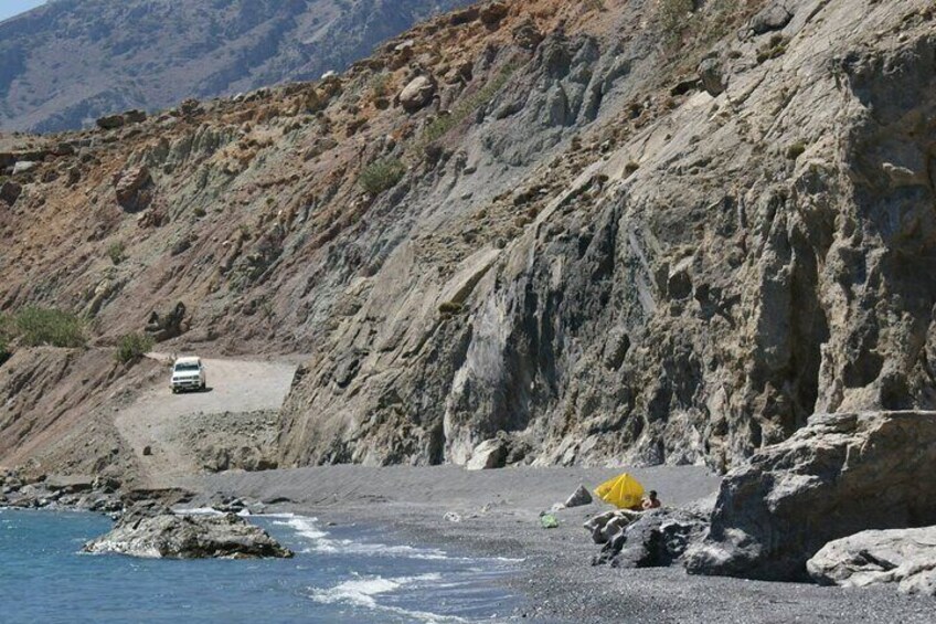 secluded beach Crete