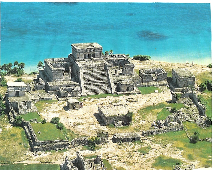 Aerial view of Tulum