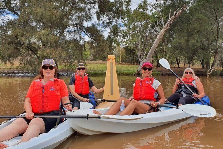 Raft-ups allow the guides to chat and provide information on the history and significance of the spot.