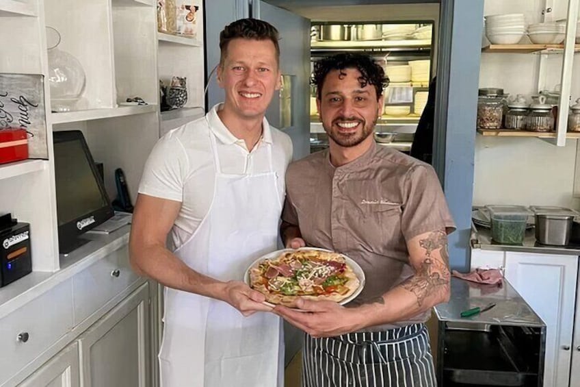 Sicilian Pizza Making in Taormina