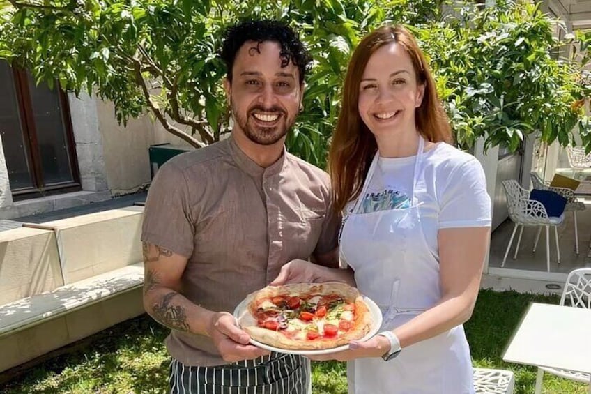 Sicilian Pizza Making in Taormina