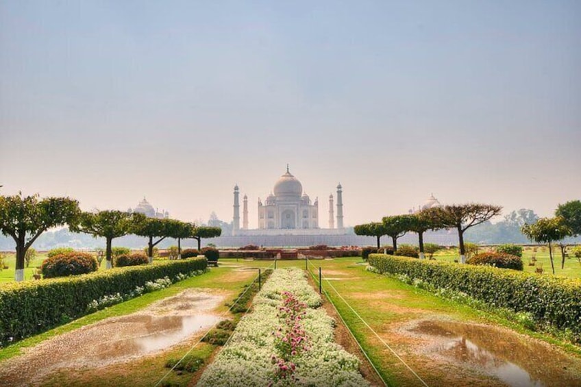 View of Taj Mahal from Mehtab Bagh Garden