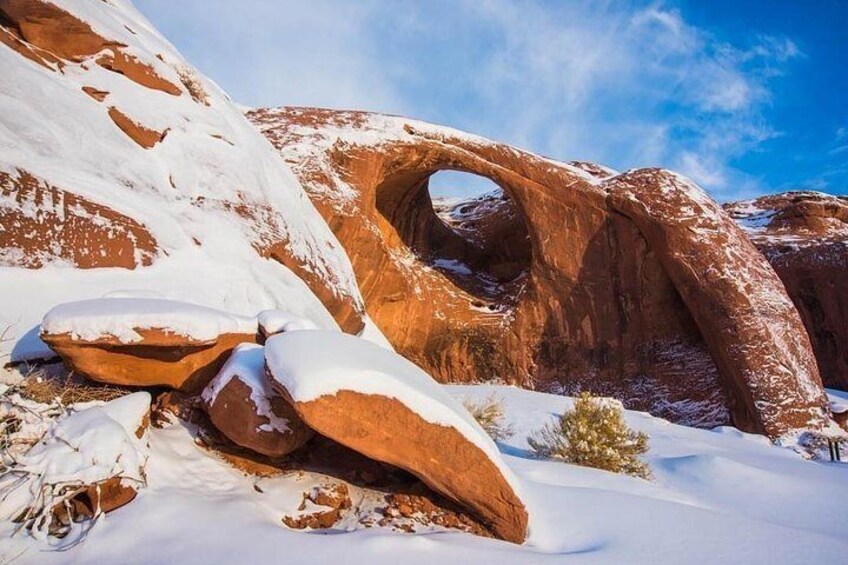 Moccasin Arch after the Wintertime Snowfall