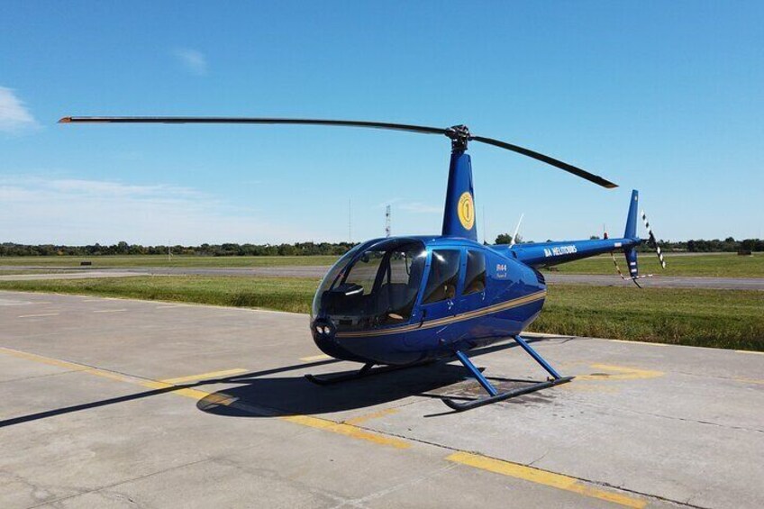 One of our Robinson 44 helicopters