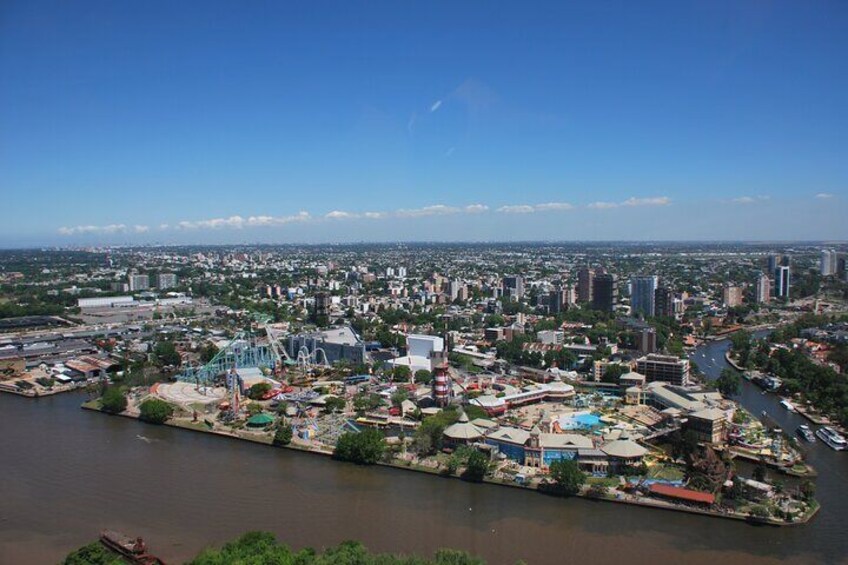 Panoramic view over Tigre and San Fernando