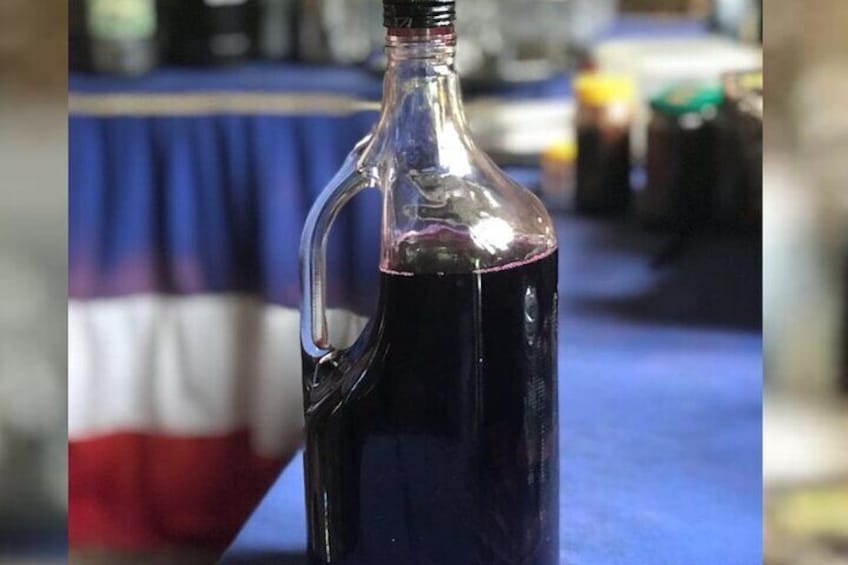 bottle of mamajuana