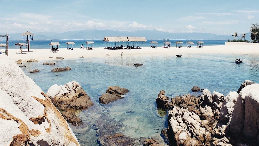 Beach and bay on Hon Cau Island, Vietnam