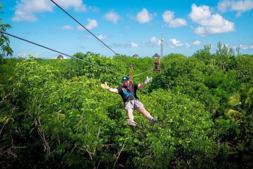 Cozumel zipline thrill adventures